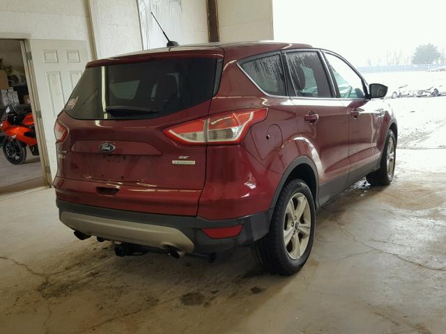 1FMCU0GXXEUB43330 - 2014 FORD ESCAPE SE BURGUNDY photo 4