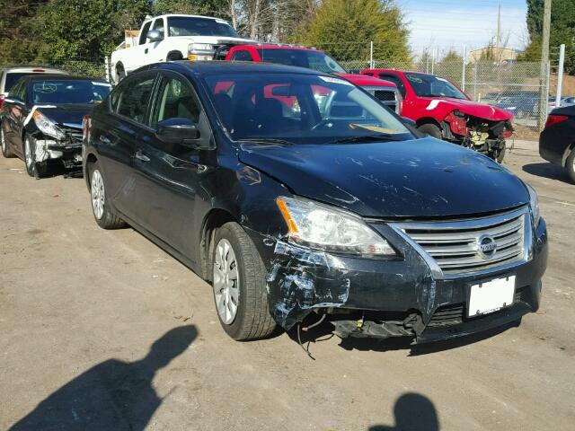 3N1AB7AP5DL612970 - 2013 NISSAN SENTRA S BLACK photo 1