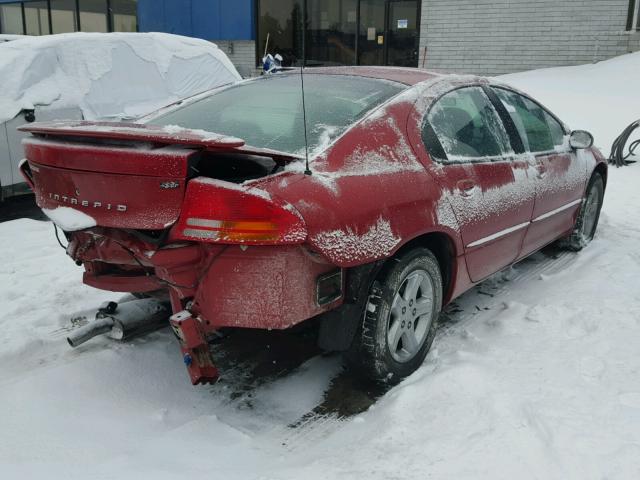 2B3HD56G53H539157 - 2003 DODGE INTREPID E RED photo 4