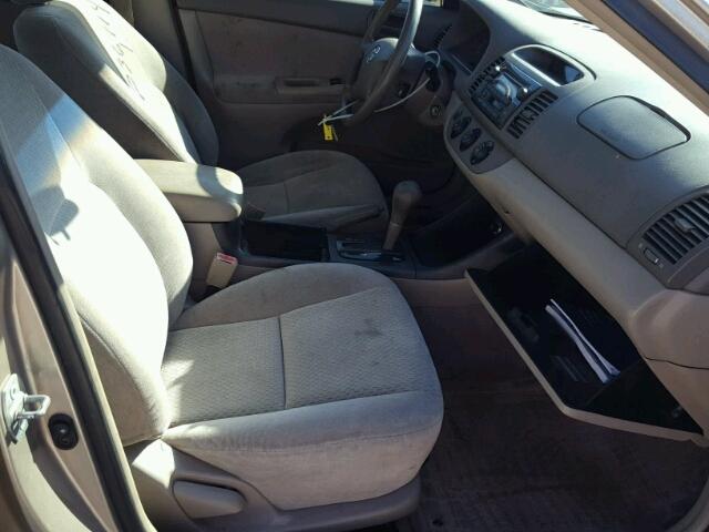 4T1BE32K63U137995 - 2003 TOYOTA CAMRY LE ოქროსფერი ფოტო 5