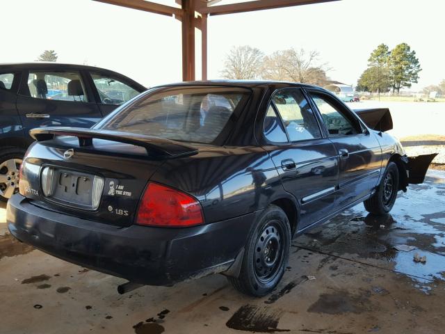 3N1CB51D94L912319 - 2004 NISSAN SENTRA 1.8 BLACK photo 4