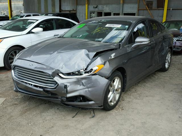 3FA6P0H72DR178494 - 2013 FORD FUSION SE GRAY photo 2