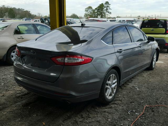 3FA6P0H72DR178494 - 2013 FORD FUSION SE GRAY photo 4