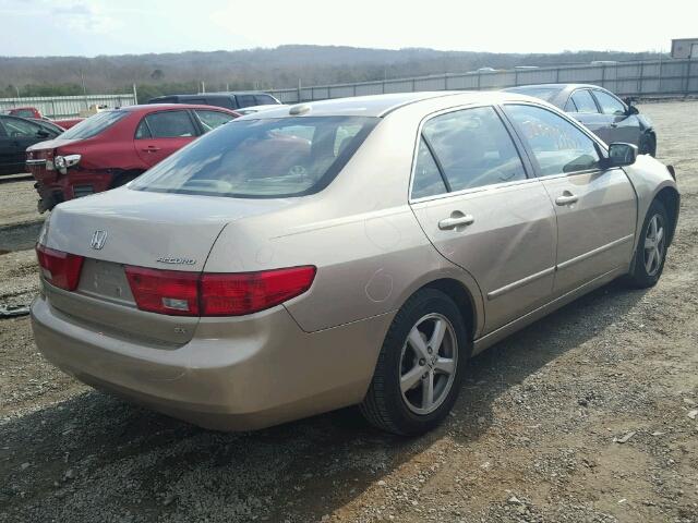 1HGCM56825A062837 - 2005 HONDA ACCORD EX GOLD photo 4