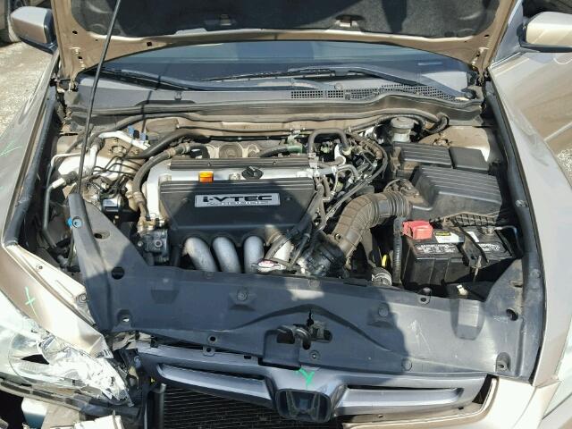 1HGCM56825A062837 - 2005 HONDA ACCORD EX GOLD photo 7