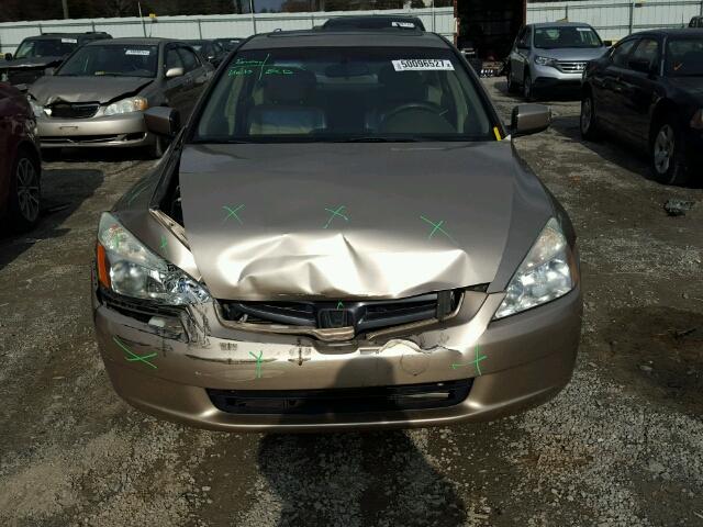 1HGCM56825A062837 - 2005 HONDA ACCORD EX GOLD photo 9