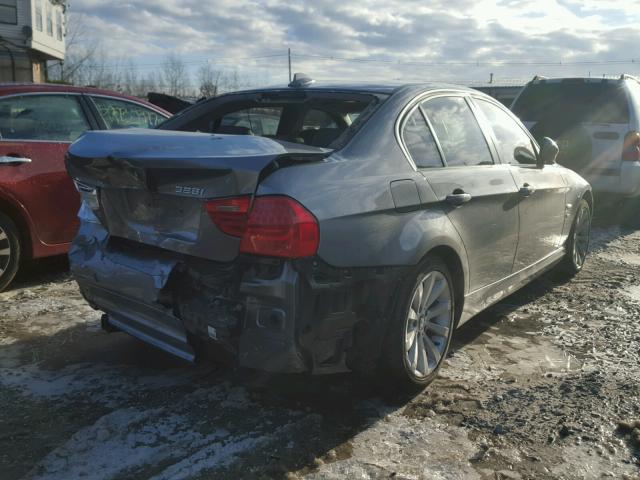 WBAPK5C51BA993757 - 2011 BMW 328 XI SUL GRAY photo 4