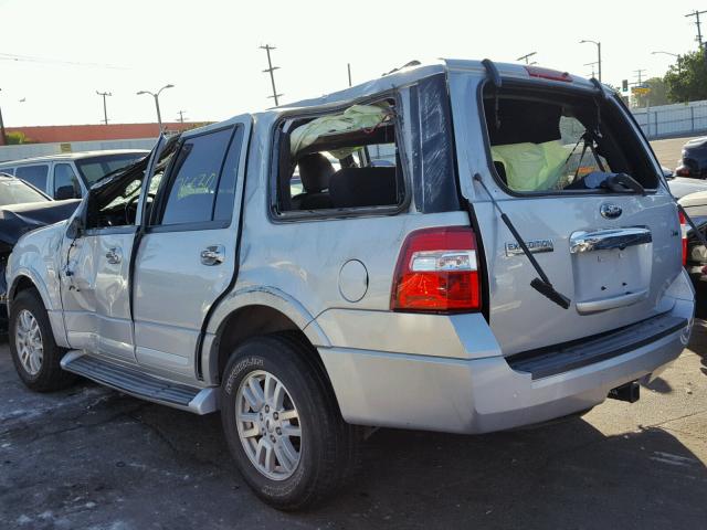 1FMJU1K52EEF27695 - 2014 FORD EXPEDITION SILVER photo 3