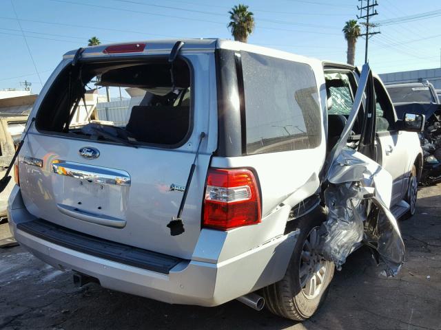 1FMJU1K52EEF27695 - 2014 FORD EXPEDITION SILVER photo 4