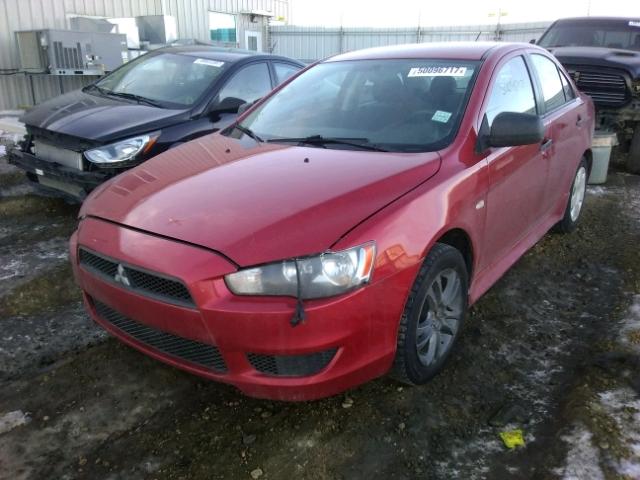 JA32U1FU8AU605891 - 2010 MITSUBISHI LANCER DE RED photo 2