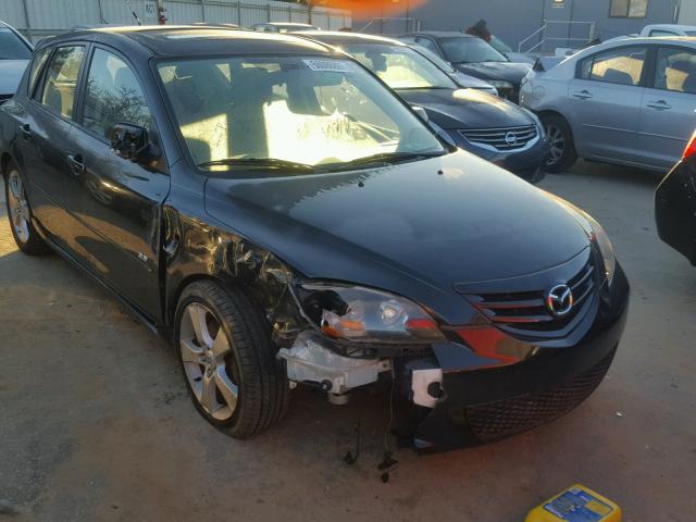 JM1BK343651304010 - 2005 MAZDA 3 HATCHBAC BLACK photo 1