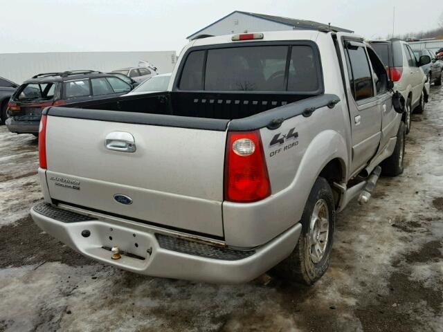 1FMZU77K04UA70815 - 2004 FORD EXPLORER S SILVER photo 4