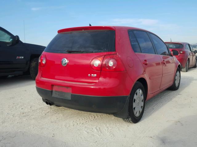 WVWDR71K67W225773 - 2007 VOLKSWAGEN RABBIT RED photo 4