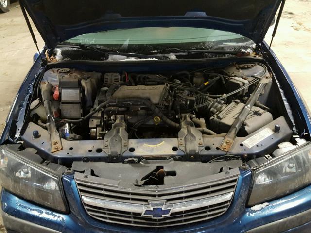 2G1WF52E649207849 - 2004 CHEVROLET IMPALA BLUE photo 7