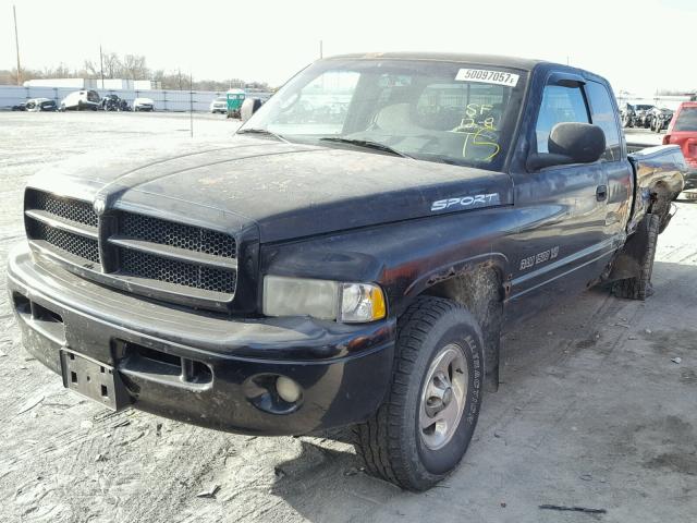 3B7HF13Z2XM555430 - 1999 DODGE RAM 1500 BLACK photo 2