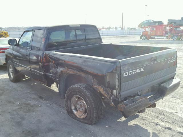 3B7HF13Z2XM555430 - 1999 DODGE RAM 1500 BLACK photo 3