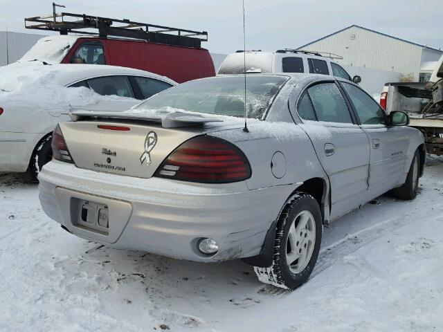 1G2NF52T3YC524136 - 2000 PONTIAC GRAND AM S SILVER photo 4