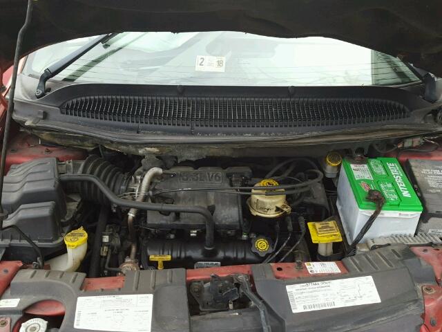 2B8GP44391R318806 - 2001 DODGE GRAND CARA RED photo 7