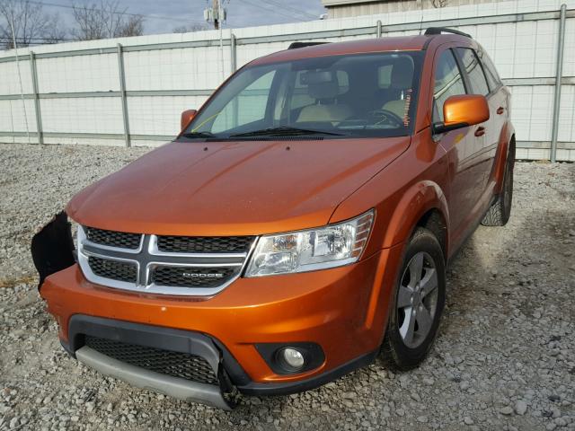 3D4PG1FG6BT532821 - 2011 DODGE JOURNEY MA ORANGE photo 2