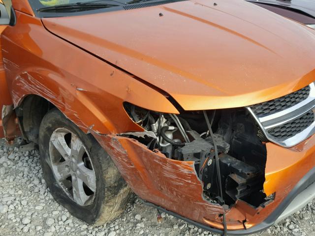 3D4PG1FG6BT532821 - 2011 DODGE JOURNEY MA ORANGE photo 9