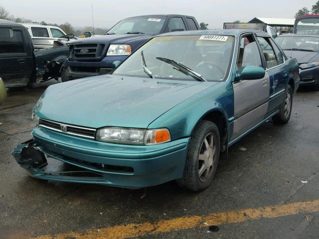 1HGCB7650PA138369 - 1993 HONDA ACCORD LX GREEN photo 2