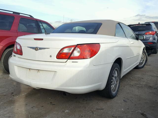 1C3LC55RX8N130363 - 2008 CHRYSLER SEBRING TO WHITE photo 4