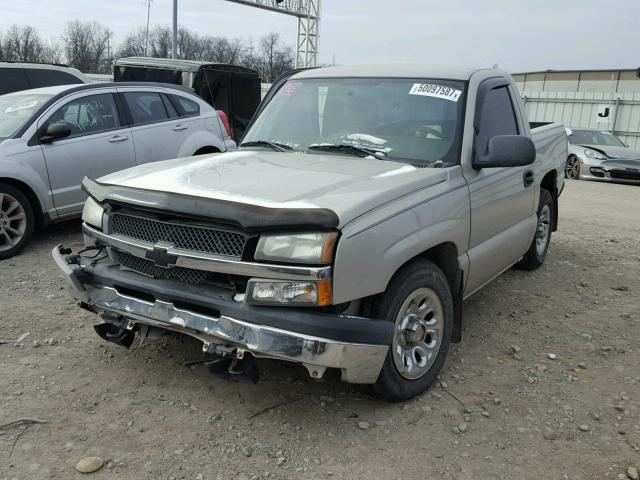 1GCEC14XX5Z354251 - 2005 CHEVROLET SILVERADO TAN photo 2