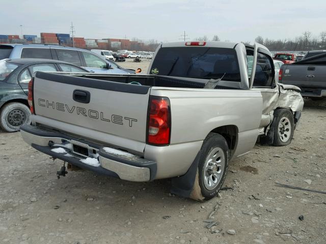 1GCEC14XX5Z354251 - 2005 CHEVROLET SILVERADO TAN photo 4