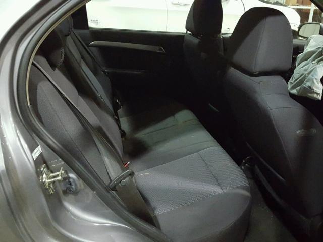 KL1TD5DEXAB089934 - 2010 CHEVROLET AVEO LS GRAY photo 6