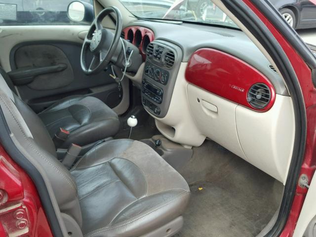 3C8FY68B94T271173 - 2004 CHRYSLER PT CRUISER RED photo 5