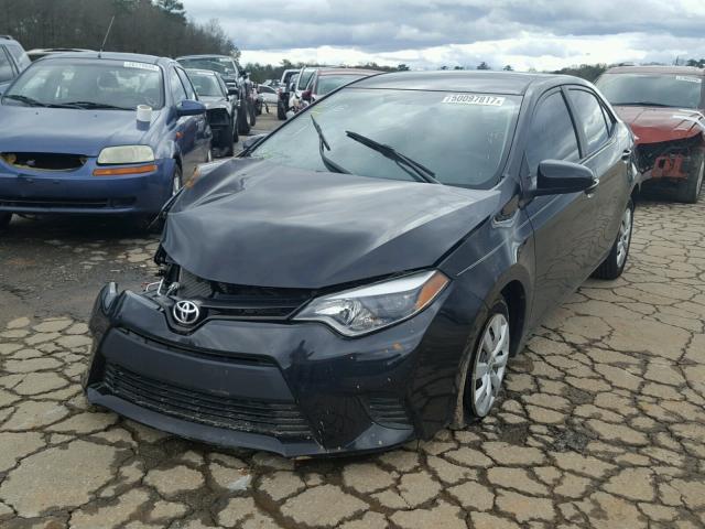 2T1BURHE4EC172806 - 2014 TOYOTA COROLLA L BLACK photo 2