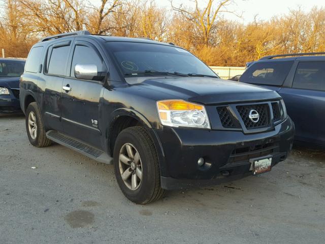 5N1AA08C28N607589 - 2008 NISSAN ARMADA SE BLACK photo 1