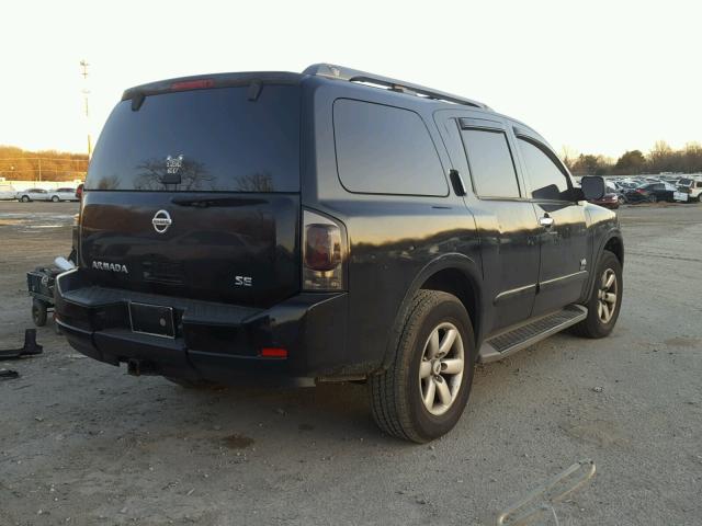 5N1AA08C28N607589 - 2008 NISSAN ARMADA SE BLACK photo 4