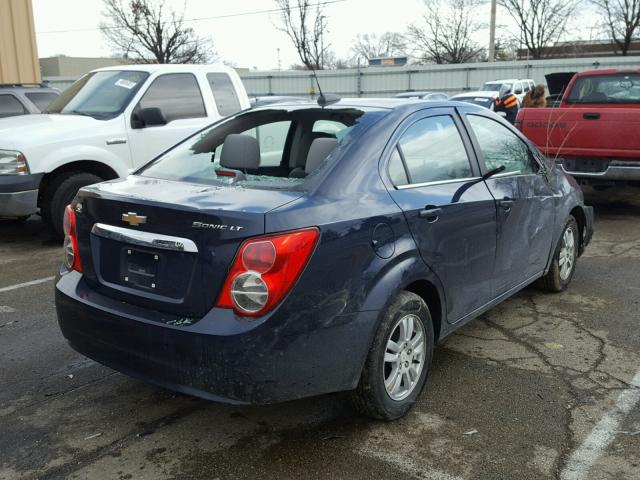 1G1JC5SH4F4213863 - 2015 CHEVROLET SONIC LT BLUE photo 4