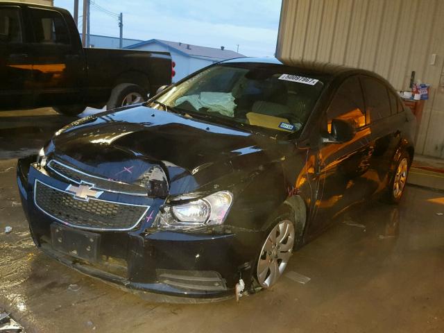 1G1PA5SHXE7103784 - 2014 CHEVROLET CRUZE LS BLACK photo 2