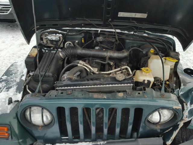 1J4FA59SXYP709685 - 2000 JEEP WRANGLER / GREEN photo 7