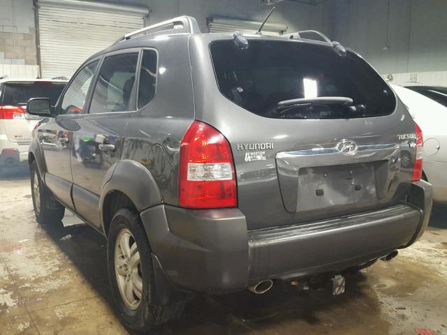 KM8JN12D67U564634 - 2007 HYUNDAI TUCSON SE GRAY photo 3