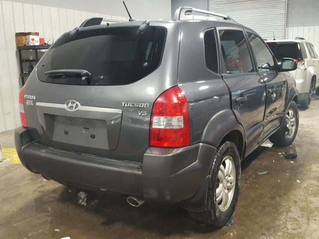 KM8JN12D67U564634 - 2007 HYUNDAI TUCSON SE GRAY photo 4