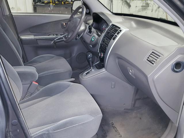 KM8JN12D67U564634 - 2007 HYUNDAI TUCSON SE GRAY photo 5