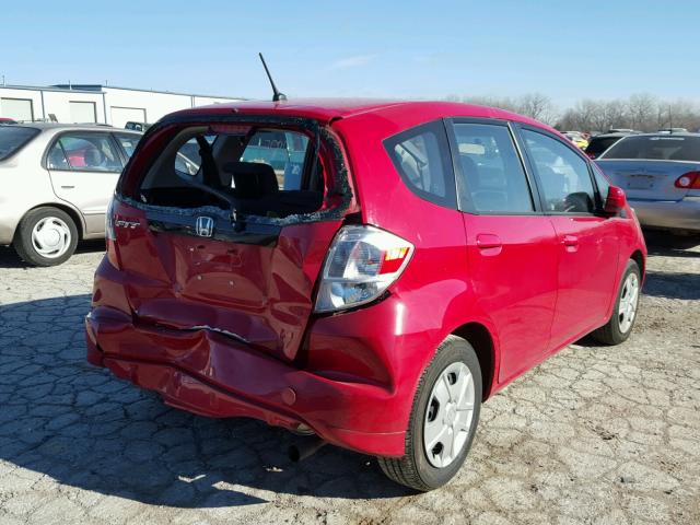 JHMGE8G38CC033117 - 2012 HONDA FIT RED photo 4