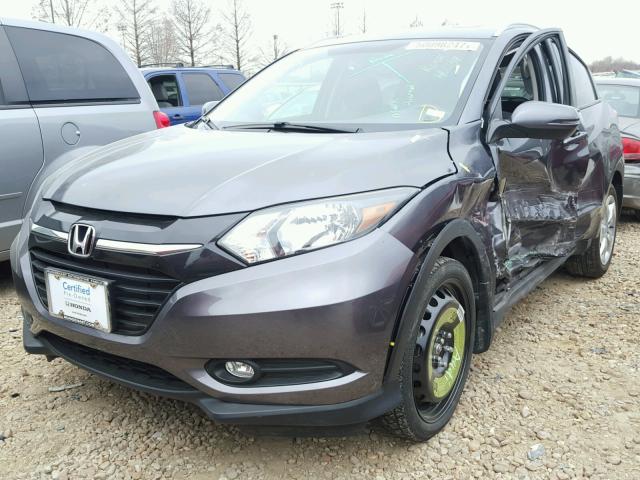 3CZRU6H7XGM734436 - 2016 HONDA HR-V EXL GRAY photo 2