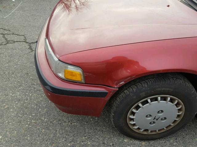 JHMCB7650LC105478 - 1990 HONDA ACCORD LX MAROON photo 10