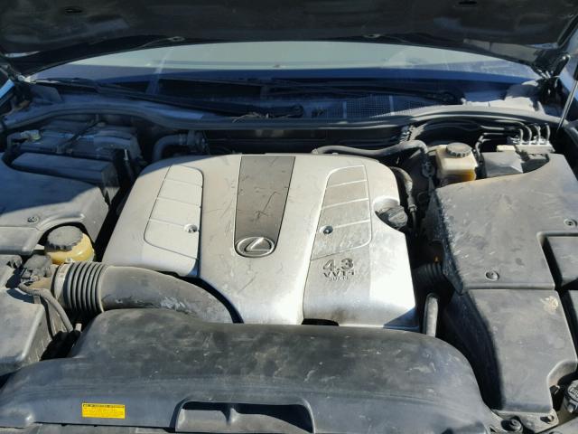 JTHBN36F040131845 - 2004 LEXUS LS 430 GRAY photo 7