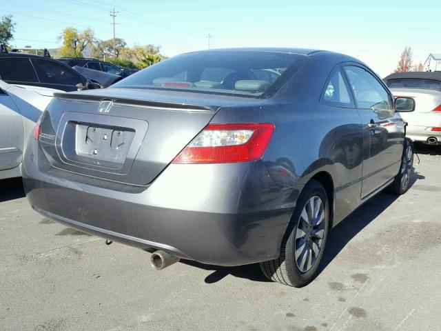 2HGFG12909H531622 - 2009 HONDA CIVIC EXL GRAY photo 4