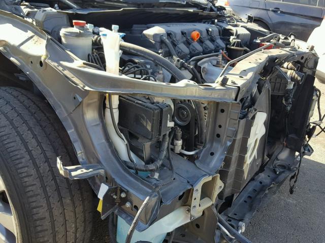 2HGFG12909H531622 - 2009 HONDA CIVIC EXL Сұр фото 9