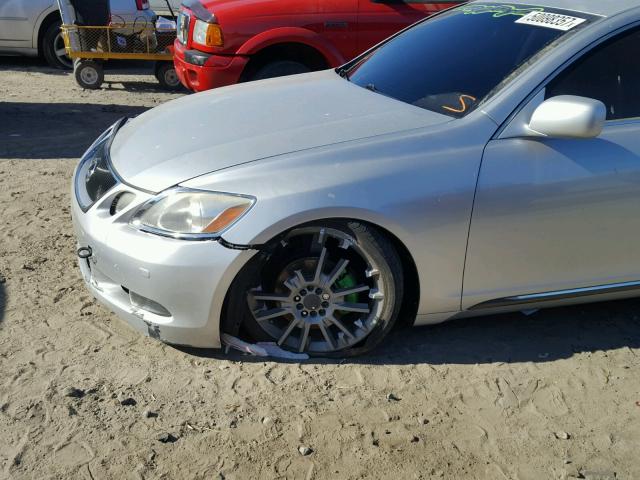 JTHBH96S565016414 - 2006 LEXUS GS GENERAT SILVER photo 9