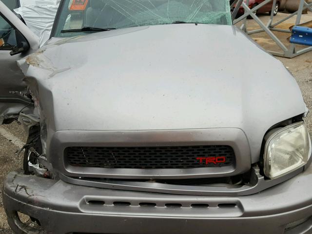 5TBRT34142S303701 - 2002 TOYOTA TUNDRA ACC SILVER photo 7