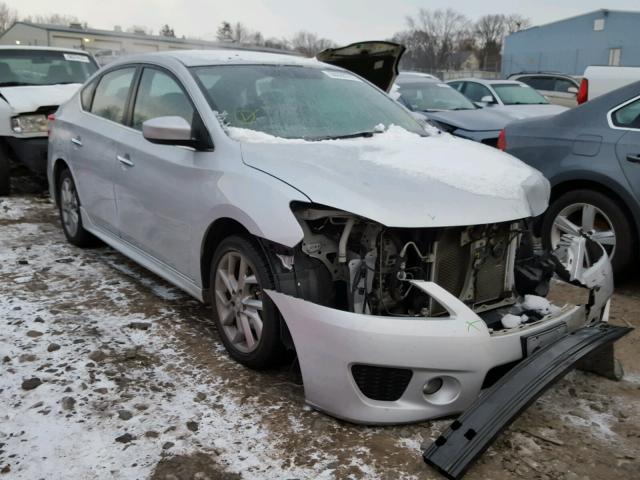 3N1AB7AP5DL739265 - 2013 NISSAN SENTRA S SILVER photo 1