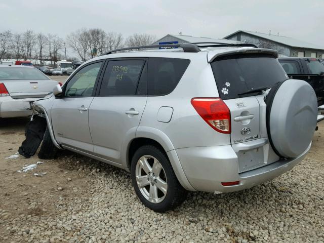 JTMBD32V775087304 - 2007 TOYOTA RAV4 SPORT SILVER photo 3