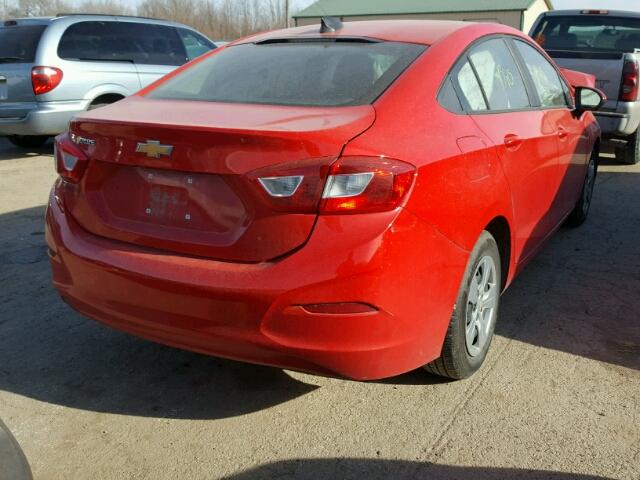 1G1BC5SM9G7250778 - 2016 CHEVROLET CRUZE LS RED photo 4